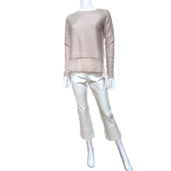 Combination blush hi low sweater, XS - Picture 2 of 16